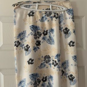 Tommy Bahama 16 silk wrap skirt